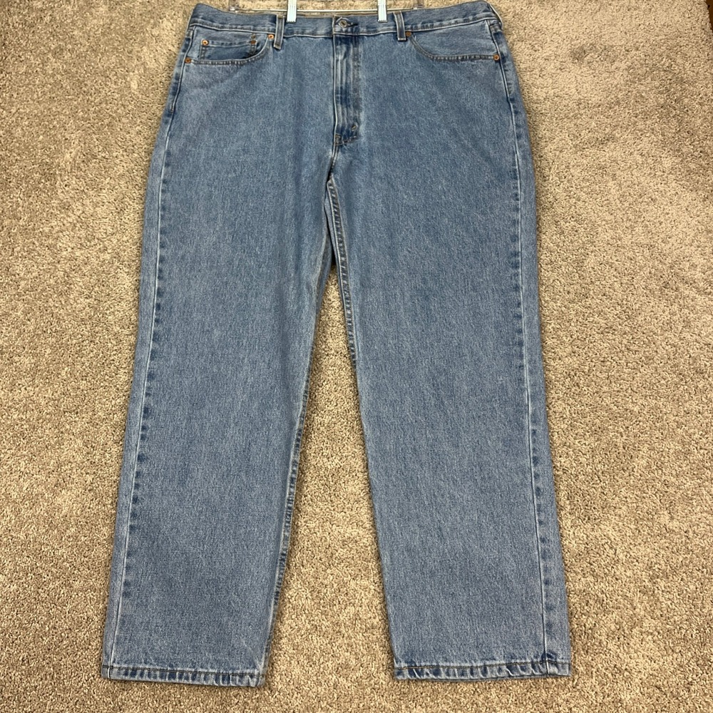Levis 550 Mens Jeans‎ 42x32 Medium Wash Relaxed Fit Straight Leg 5 Pocket Denim